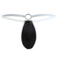 Men's T-back Bulge Cup Big Ice Silk Night Scene Soft Double T Underwear U-Convex KX003-DK.