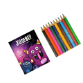 Tales Jumble Colour Pencils | 10 Vivid Mini Colours | 88 mm Bright Colours | Smooth Sharpening & Coverage. 