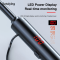 Sutuiying EARDECO 600mAh Bluetooth Earphone Neckband Earphones Wireless Headphones High Quality Bass Stereo Headset Noise Cancelling Long Battery TF. 