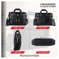 Hammonds Flycatcher Black Genuine Leather Bag For Men. 