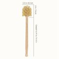 NAMUNY Toilet Brush, 4 Pack Wood Toilet Brush Made of Beechwood, Strong Hemp Bristles with 360° Cleaning Power. 