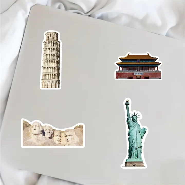 Artsy%20Home%2025/50%20Pieces%20World%20Famous%20Architecture%20Stickers%20for%20Laptops%20Cellphone%20and%20Notebook%20-%20Image%203