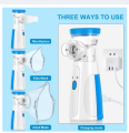 New Portable Mesh Nebulizer, Silent and Compact Nebulizer Machine for Adult and Kids, Travel and Household Use, Steam Inhaler for Cold and Cough - Quick Relief, Vaporizer, Baf Machine With Respiratory Mask, Effective for Cough, Asthma, Bronchitis (Unique). 
