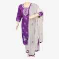 Dark Purple Kurta Suruwal For Women. 