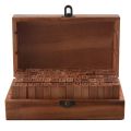 Pack of 70pcs Rubber Stamps Set Vintage Wooden Box Case Alphabet Letters Number Craft (No Ink Pad Included). 