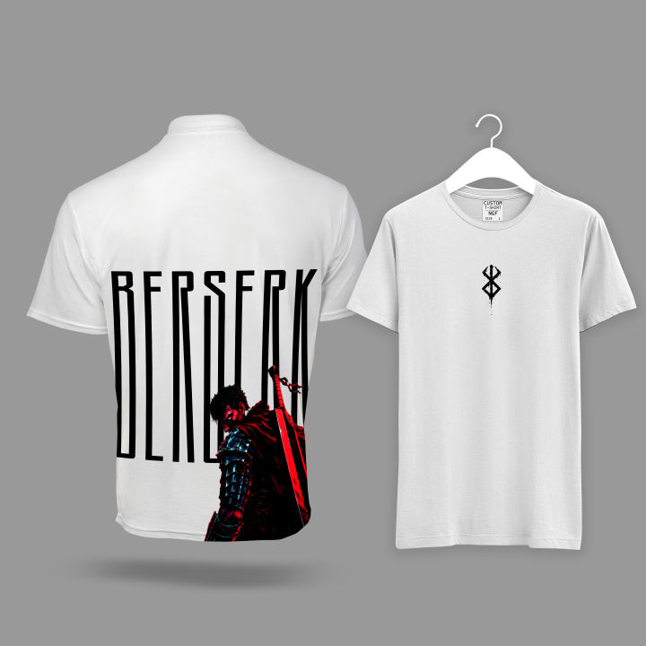 Berserk%20Guts%20Back%20Print%20&%20Brand%20of%20Sacrifice%20Front%20Logo%20Casual%20Graphic%20Printed%7C%20White%20Anime%20T-Shirt%20-%20Image%202