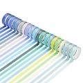 120 Pcs Basic Solid Color Washi Tape Rainbow Masking Tape Decorative Adhesive Tape Sticker Scrapbook Diary Stationery. 
