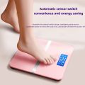 LCD Display Electronic Glass Body Weighing Scale With Temperature Indicator. 