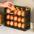 Plastic Kitchen Storage Refrigerator Side Door Preservation Box Egg Storage Storage Box Egg Box Egg Tray. 