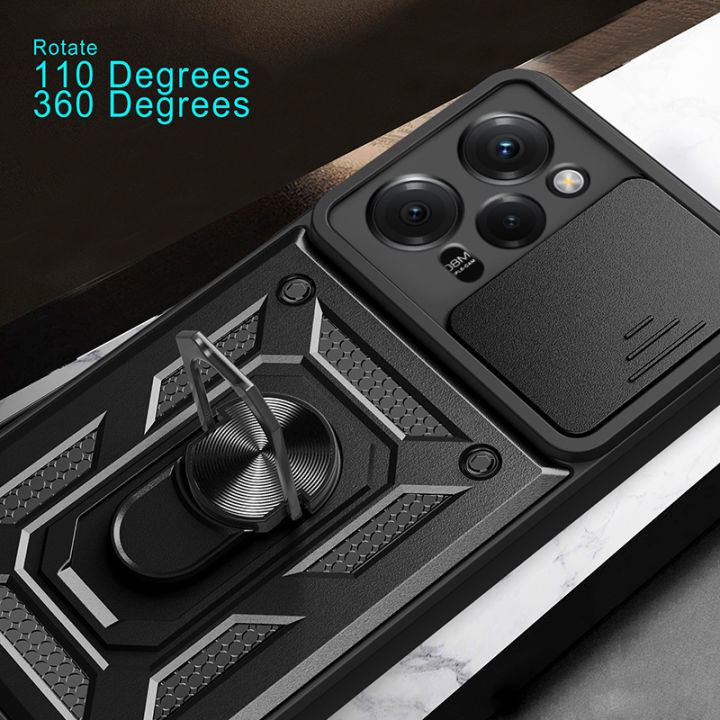 Vantime%20for%20Xiaomi%20Poco%20X5%20Pro%205G%20Case%20Stand%20Slide%20Lens%20Cover%20Shockproof%20Hard%20Phone%20Back%20Casing%20-%20Image%204