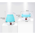 Foldable Portable Electric Kettle For Home and Travel Use. 