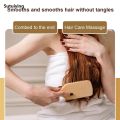 Sutuiying Detangling Hairbrush Bamboo Bristles Detangling Hairbrush Natural Luxury Wooden Bamboo Hair Brush for Long Curly Thin Short Dry Hair. 