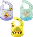 Waterproof Baby Bibs with Cute Cartoon Prints | Adjustable, Soft, and Burp Scarf | Newborn Feeding Essentials. 