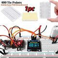 Develop Board 400 Tie Points Solderless Breadboard Jumper Wires Mini Size Protoboard Solderless Design Universal Test PCB Breadboard Bus Test. 