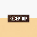 Reception Sign Printed in 2 mm Foam Board. 