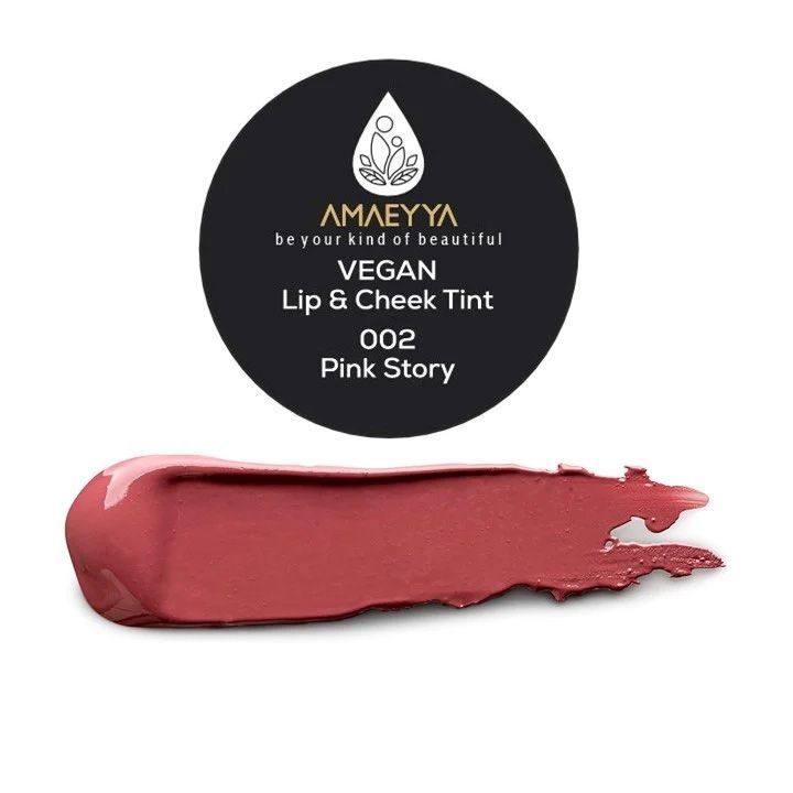 Amaeyya Vegan Lip & Cheek Tint 002 Pink Story 5Gm