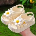 Girls' Sandals Summer New Fashion Princess Shoes EVA Non-slip Soft Sole Little Girl Flower Indoor and Outdoor Children's Sandals. 