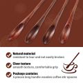 NAMUNY Mini Silicone Spatulas, 8 Pack Small Silicone Makeup Spatulas with Wood Iced Tea Spoons Small Stirring Spoon. 