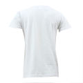 White Cotton Round Neck Prayer Flag Printed T-Shirt For Men. 