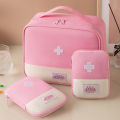 Portable Medical Bag Medicine Storage Bag Going Out Small Medical Bag Travel Storage First Aid Bag Macaron Color. 