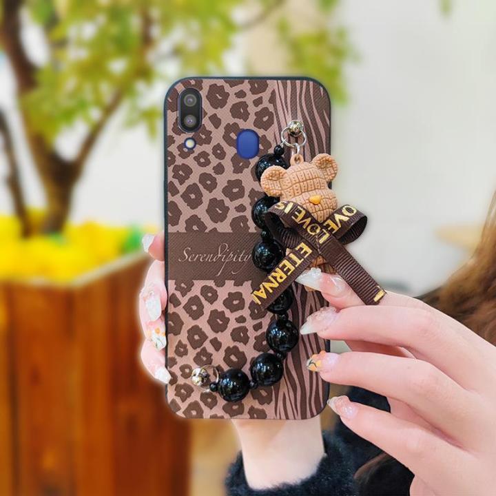 cute%20Cartoon%20Phone%20Case%20For%20Samsung%20Galaxy%20M20/SM-M205FD%20Bear%20bracelet%20Skin-friendly%20feel%20Back%20Cover%20Simplicity%20silicone%20-%20Image%2010