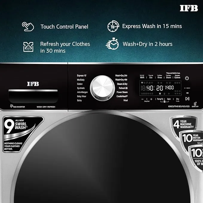 IFB%20Laundrimagic%203-in-1%208.5/6.5/2.5%20Kg%20Inverter%20Front%20Load%20Washer%20Dryer%20Refresh%20(Executive%20ZXS,%20Silver)%20-%20Image%208