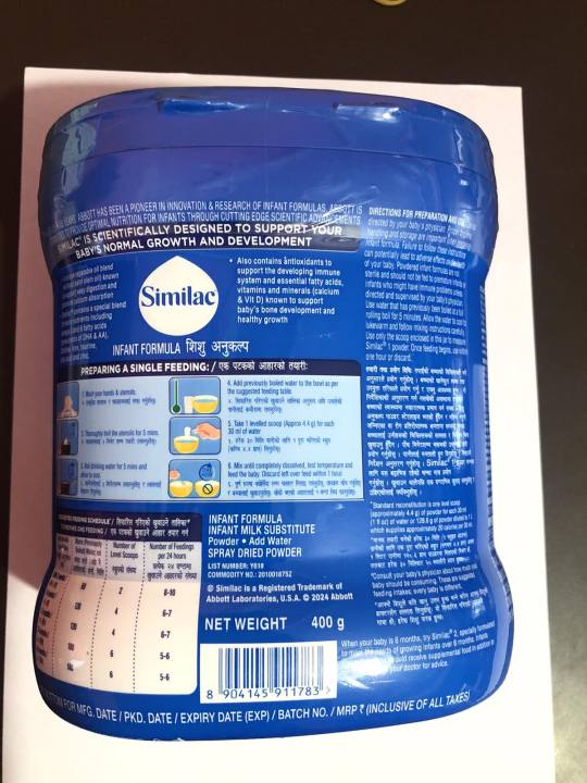 Abbott%20Similac%20Stage%201%20Milk%20Formula%20Powder%20400GM%20-%20Image%202