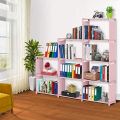 4 Layers Bookcase Bookshelf 9-Cubes Book Shelf , Book Rack For Home , Office Storage Shelf Plastic Storage Cabinet. 