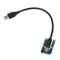 USB 3.0 Mini PCI-E to PCIe PCI Express 1X to 16X Extender Riser Card Adapter Extension Cable for Bitcoin Miner Mining. 