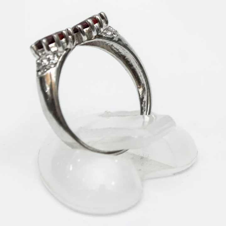 Garnet%20Stone%20White%20Zircon%20Ring%20Size%2018%20(Rhodium%20Plated)%20For%20Women%20-%20Image%204
