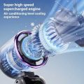 Portable Semiconductor Refrigeration Mini Handheld Fan 100 Speed Infinitely High-speed Hanging Neck Fan Low Noise LED Display Foldable Desk Fan Outdoor Travel. 