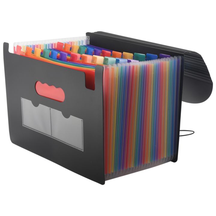 24 Compartments Document Folder, Sorting Folder with Lid, Expandable ...