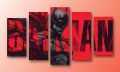 5-Piece Canvas Wall Art Set – The Batman Print. 