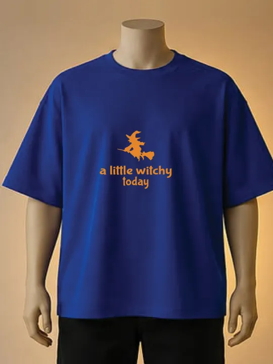 "A%20Little%20Witchy%20Today"%20Graphic%20T-Shirt%20-%20Brown,%20Blue,%20White%20-%20Image%202