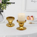 Ranggense Portable 2 Pcs Romantic Durable Geometric Candlestick Stylish Lightweight Candle Holder Unique Metal Candle Cup Birthday. 
