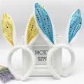 Cosplay Bunny Ear Headband Comfortable Props Adjustable Plush Hairband Soft Colorful Sequins Bunny hairband for Easter Celebrations Cosplay Events Costume Parties Bunny-Themed Events Hair Accessories. 