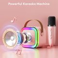 K12 Portable Wireless Kid Karaoke Bluetooth Speaker With 2 Mic. 