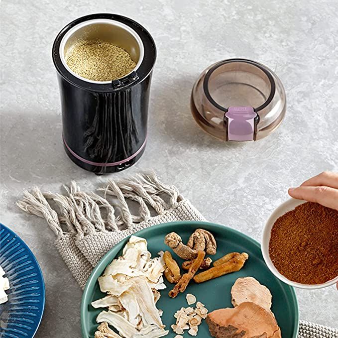 Electric Coffee Bean Grinders, Powerful Spice Grinder With Stainless Steel Blade For Beans, Spice, Nut, Herbs, Pepper