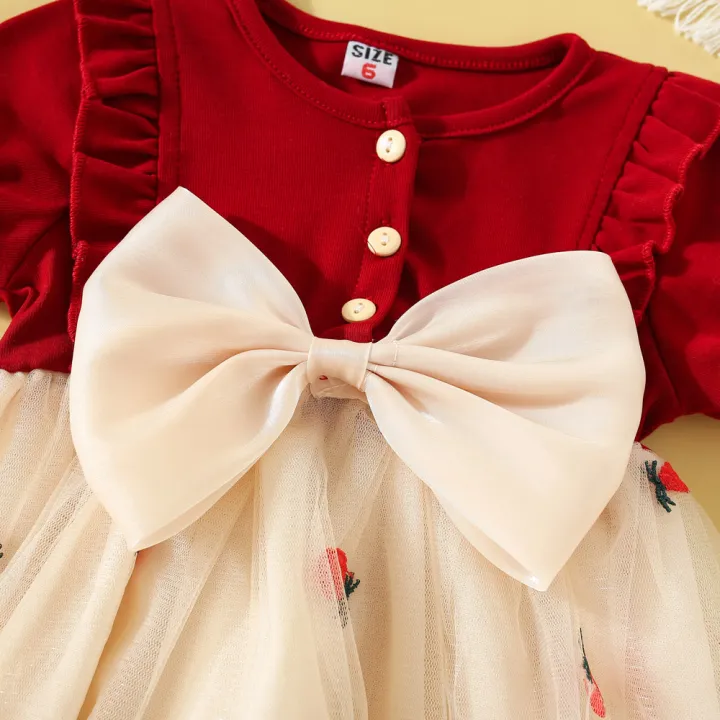 New%20Summer%20Baby%20Girls%20Dress%20Short%20Sleeve%20Puffy%20Sleeve%20Lace%20Ruffle%20Strawberry%20Print%20Sweet%20Princess%20Dress%20Birthday%20Party%20Dress%20-%20Image%205
