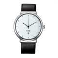 TOMI New Men's Watch Fashion Casual Men's and Women's Ultra Thin Watch Minimalist Men's Business Leather Quartz Watch Clock Gift. 