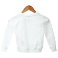 White Cotton Round Neck Full Sleeve Unisex Sweatshirt For Kids For Age 1-15. 