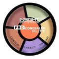INSIGHT Pro Concealer Palette - Shade Corrector | Makeup Wheel for Face | Satin Matte Finish | 3-in-1 Conceal, Contour & Correct | Waterproof | Full Coverage | 15gm. 