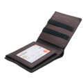 Black/CoffeePU Leather Casual Bi Fold Wallet For Men | Black/Coffee Solid Casual Wallet With 6 Card Holder Compartment. 