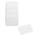 100PCS Small Blank Kraft Paper Ear Studs Earring Display Cards Price Label Tag Jewelry Cards Holder, 3.5 x 2.5cm (White). 