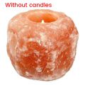 Natural Salt Crystal Stone Candle Holder Stand Crystals Candle Cave Wedding Valentine'S Day Gift Easy to Use. 