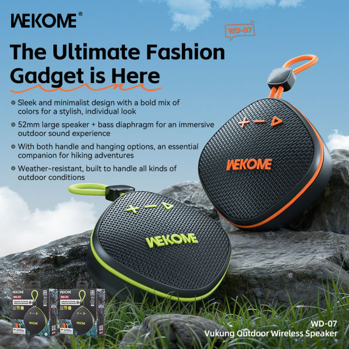 WEKOME WD-07 Outdoor Wireless Speaker | Bluetooth 5.3 | Powerful Outdoor Sound