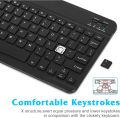 Bluetooth Wireless Ultra Slim Rechargeable Keyboard For Windows / Mac / Android Mini Keyboard With Light Weight 180g. 