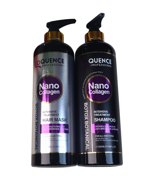 LOQUENCE PROFESSIONAL Nano Collagen Shampoo + Hair Mask For All Type Hair