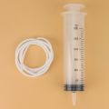 Large Syringe Tube 300ML Plastic Syringe with Tube Conversion Cap, Used for Industrial Use of Liquid Oil Glue Experiment. 
