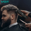 VGR 640 Professional Hair Clippers Cordless Barber Clippers and Trimmers Set Zero Gap T-Blade Hair Cutting Kit, DLC Coated with LED Display(Black) - Base. 